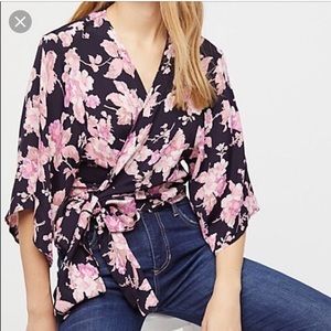Free People Garden State wrap top